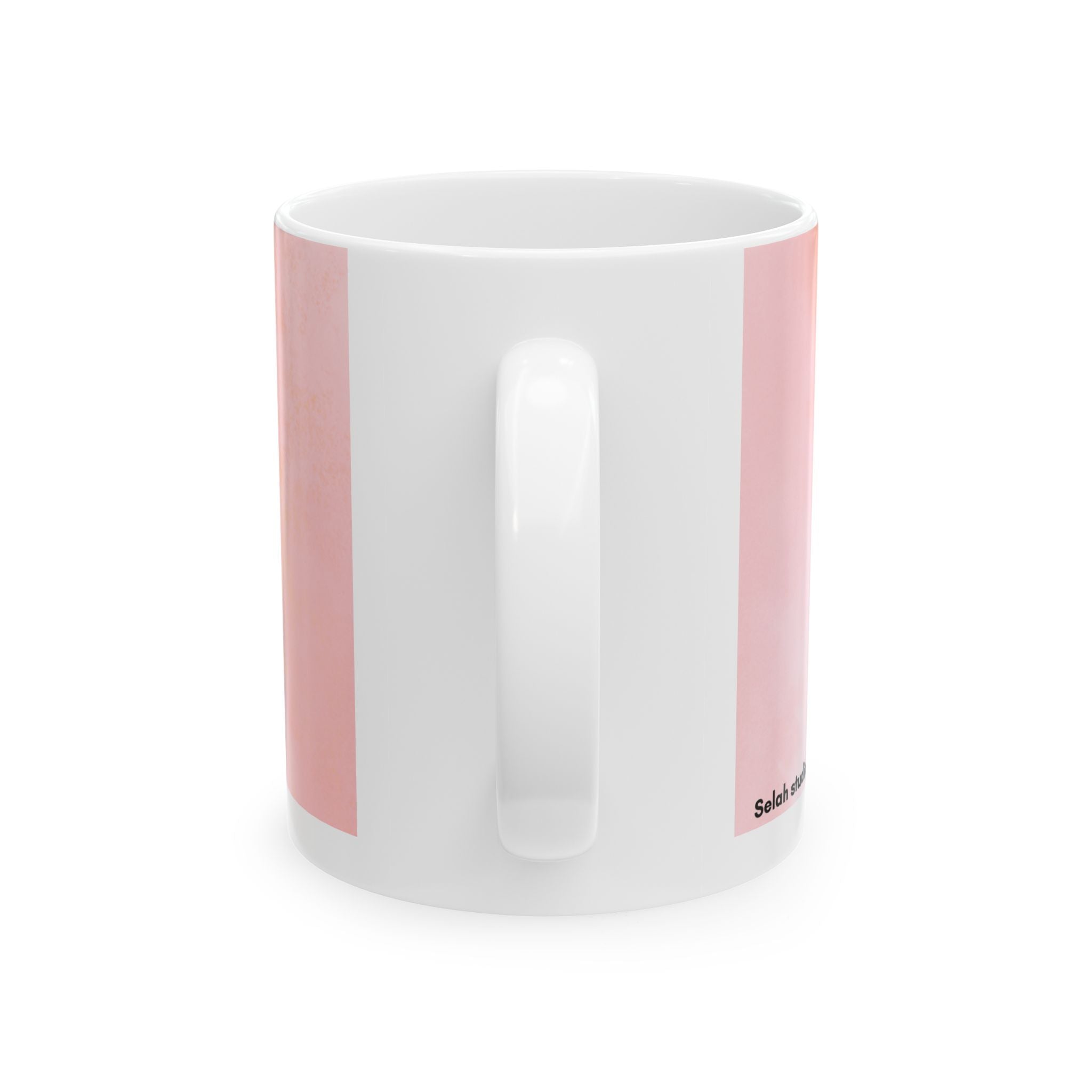 Sipping on His Grace Ceramic Mug — Floral Faith Coffee Cup (Ephesians 2:8)