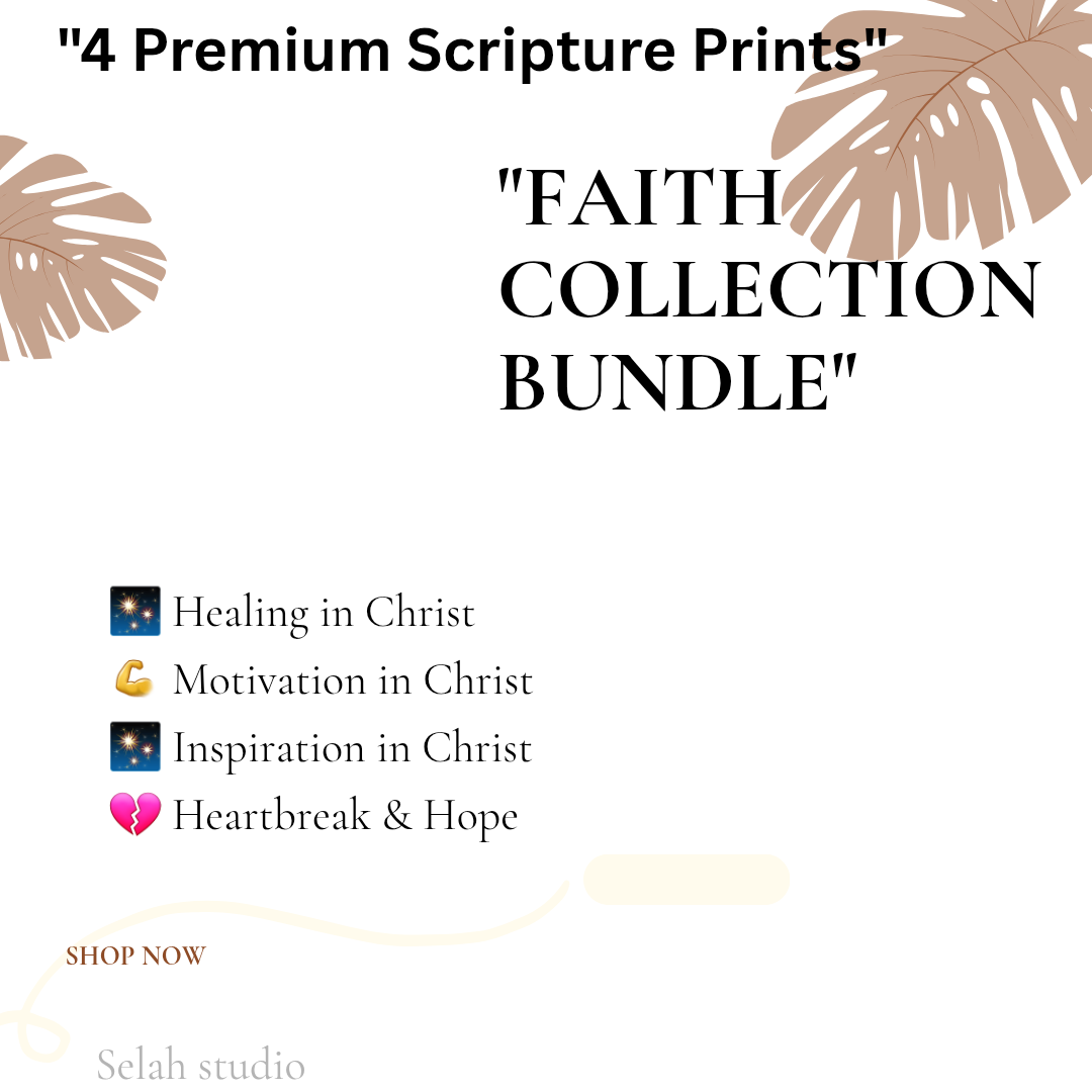 Faith Collection Bundle — 4 Scripture Prints